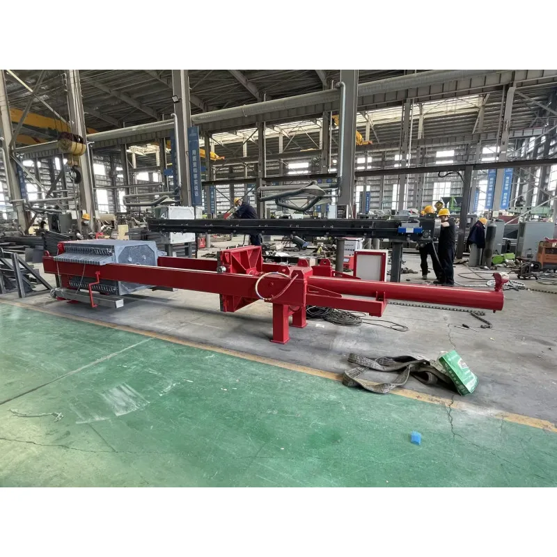 Small scale Sludge Dewatering Round Clay filter press Machine Wastewater Plate Frame filter press