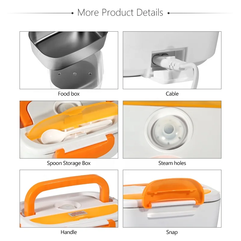 Skilled in Manufacturing Heated Lunch Boxes Electric Detachable Electric Lunch Boxes