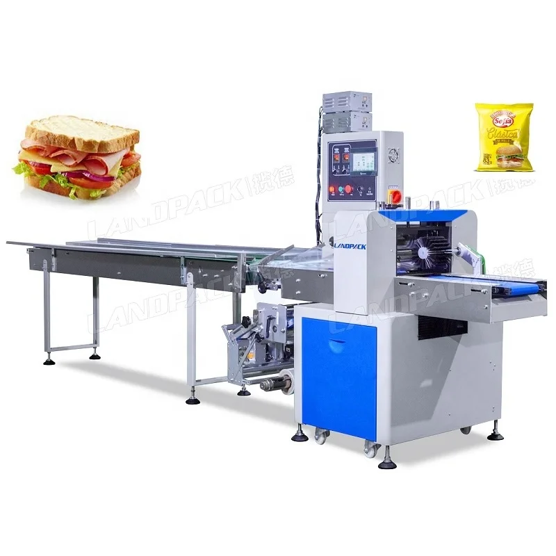Landpack LP-450X Зефир сэндвич поворотный подушка упаковочная упаковка упаковочная линия машина