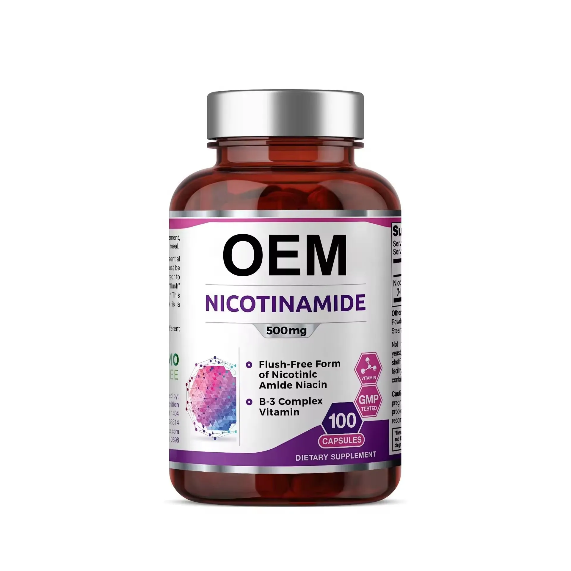 OEM/ODM Whitening and Anti-Aging Vitamin Capsules and Nicotinamide Supports Skin Cell Health Immune Support Supplement