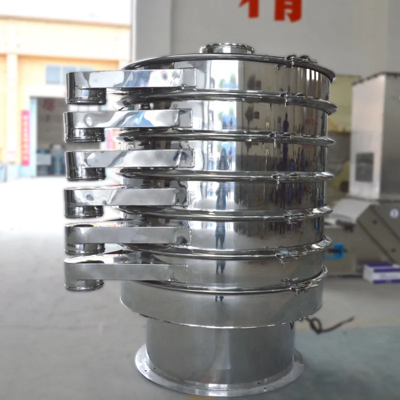 Powder granule multi-function rotating sieve 400 mm Juice Separator glutinous rice flour Rotary Vibrating Screen Sieve
