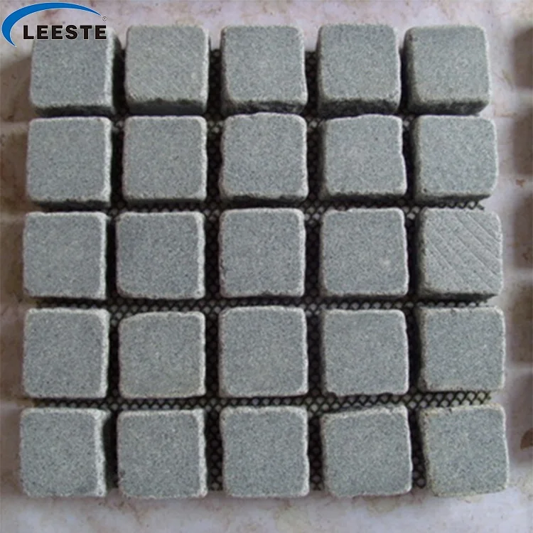 Fumigated wood crates natural split garden cobble paving stone