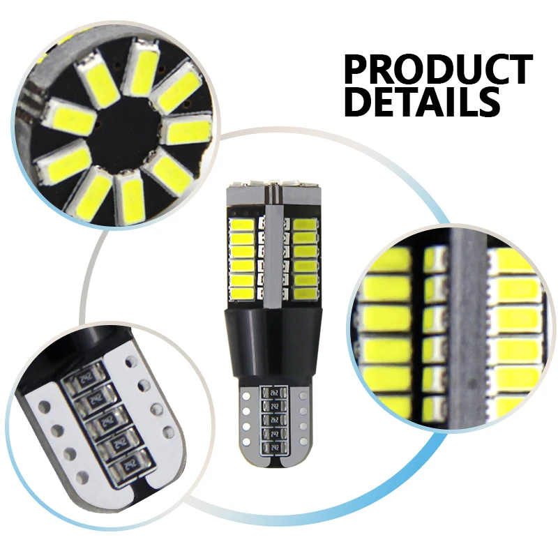 High Quality Black Strobe T10 Flashing LED Lighting Car fiberglass PCB T10 LED Bulb 12V Auto Light