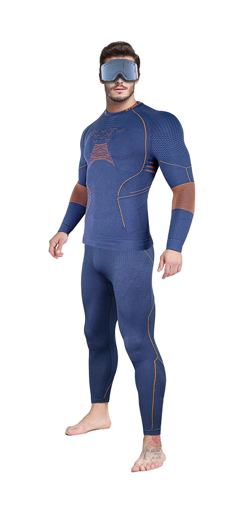 Sports Training T-shirt Mens Gym Wear Compression Thermal sports Underwear Clothing Winter Running Skiing Compression Clothing