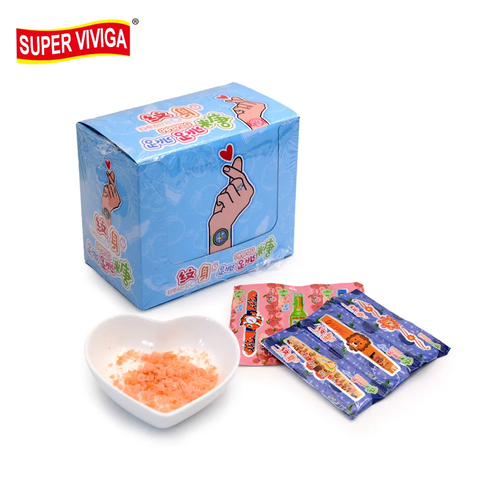 wholesale private label tattoo watch poping candy