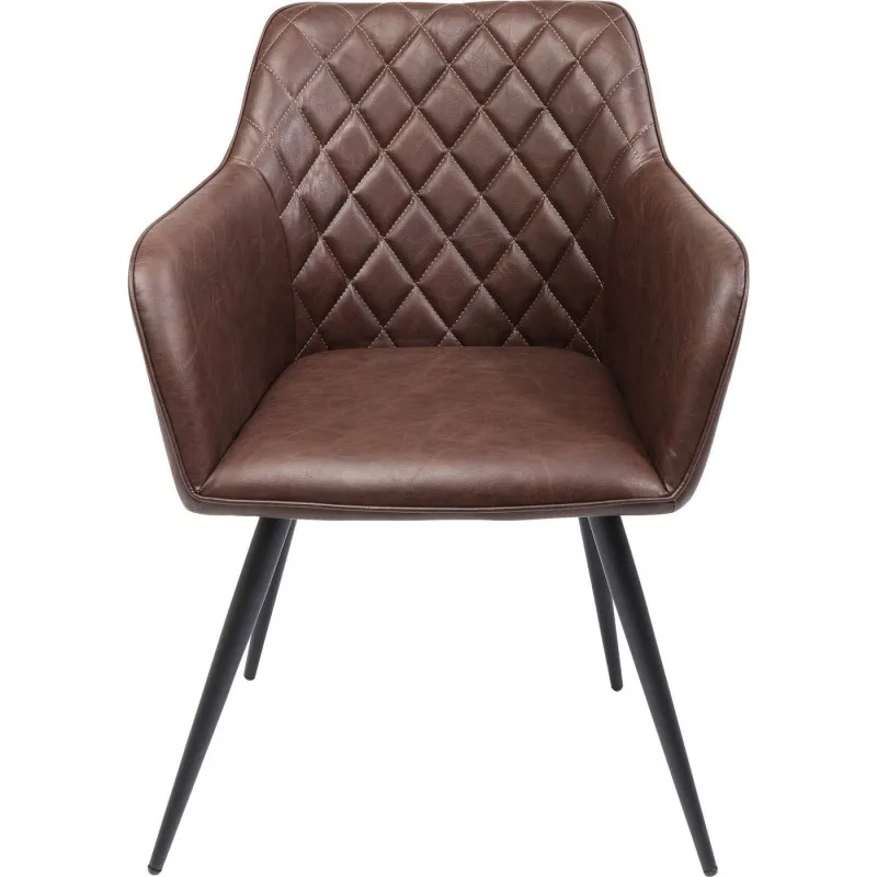 New Style Hot Selling Pu Leather  Elegant High Quality Arm dining Chair Fine Traditional Leather Antique  Office Chair
