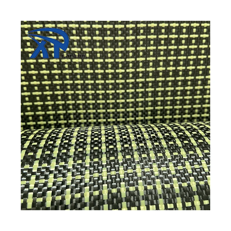 hot custom size China Supplier Carbon Aramid Composite Material Fabric  Hybrid