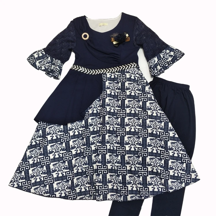 Libya Algeria Mawlid Muslim China Design Dress Kids Clothes Girl Dress For Kids