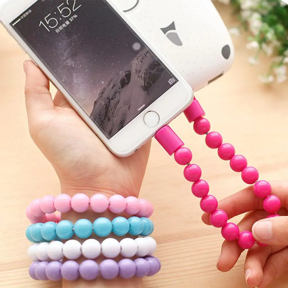 
Wearable USB Charging Bracelet cable Creative Portable fast Charging type c usb cable Micro USB Data Sync Fast Charging Cable 