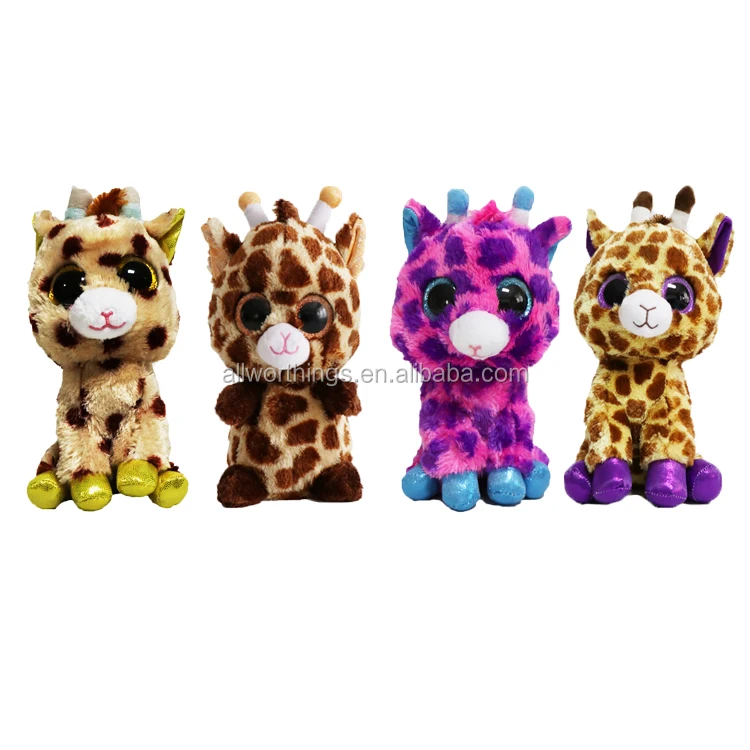 Hot selling fashion free sample 15cm big eyes plush stock deer plush toy