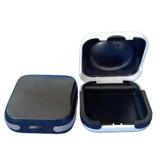 Custom hearing aid case wholesale cheap hearing aid plastic box white color hearing aid case