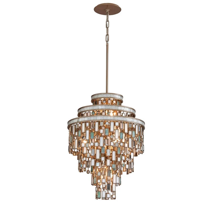 Tiffany Fixtures Chandelier Ceiling Luxury Metal Nordic Lighting Nature Sea Shell Chandelier For Living Room