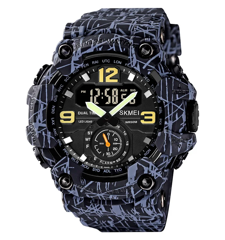 SKMEI 1637 Shock Watches Men Wrist Relojes Hombre Digital Sports Waterproof Watch Wholesale