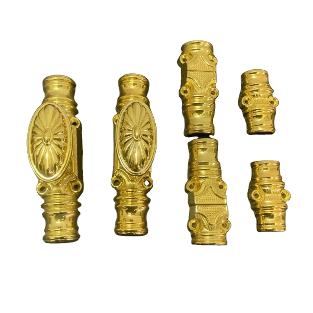 Hot Selling Cremone Bolt shiny gold  Luxury Heaven And Earth Hardware Furniture Window French Cremone Bolt