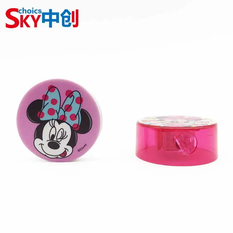 Cartoon Shape Children Set High Quality Wholesale Cute Rubber TPR Pencil Eraser and Sharpener