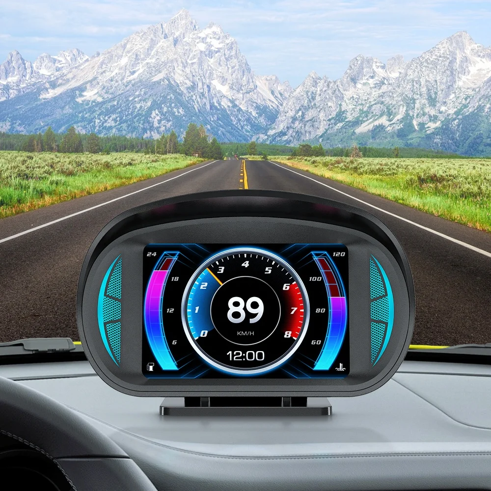 Original WiiYii Car HUD P2 OBD2 Gauge GPS Slope diagnostic tools Multi System Smart Digital Obd Meter