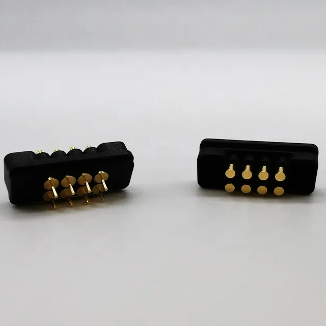8 pin new custom spring loaded contact smd battery pin  solder connector probe adapter pogo pin