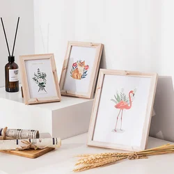 Wholesale Custom Home Decoration Bed Wood Photo Picture Art Wall Oak Solid Wood Frame