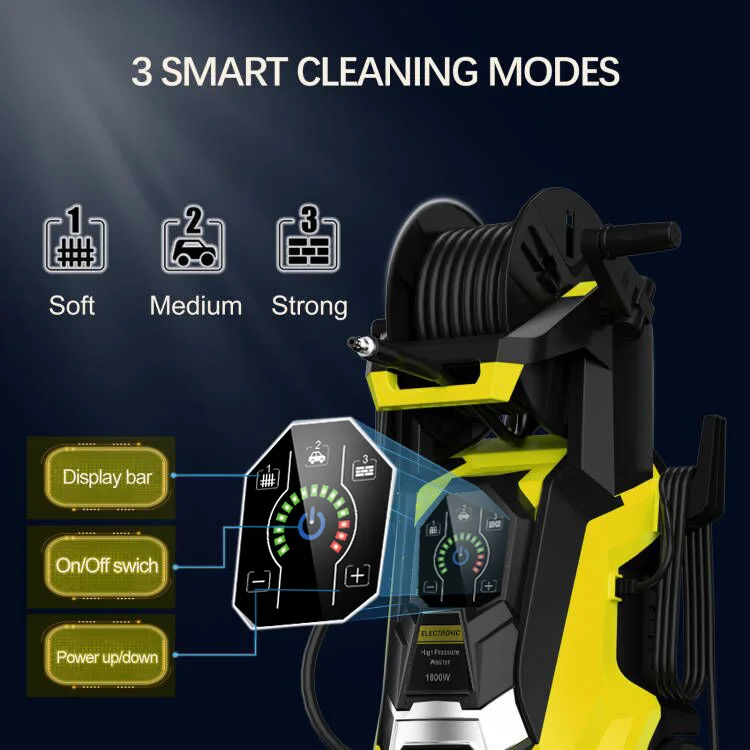 Amazon hot 1800W High Pressure Car Washer Made Of Induction Machine For Home Garden & Car Cleaning