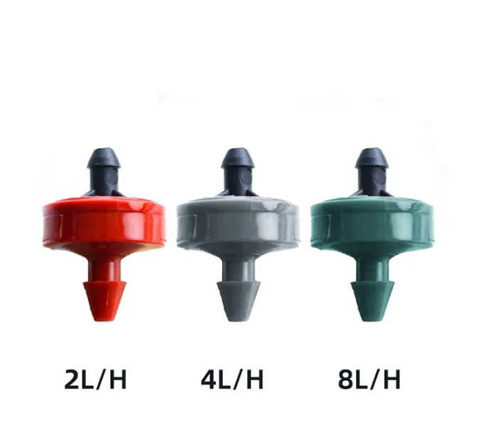 8L Plastic Dripper for Agriculture Drip Irrigation System with 16mm Diameter Adjustable Connectors for Watering