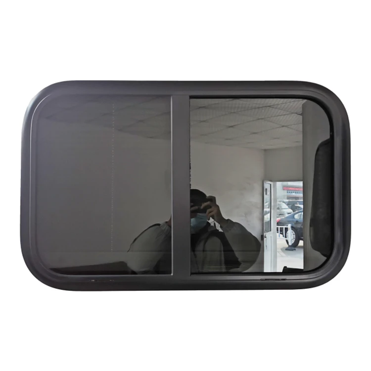 Deluxe manufacturer Aluminum alloy 4mm tempered glass rv caravan sliding window