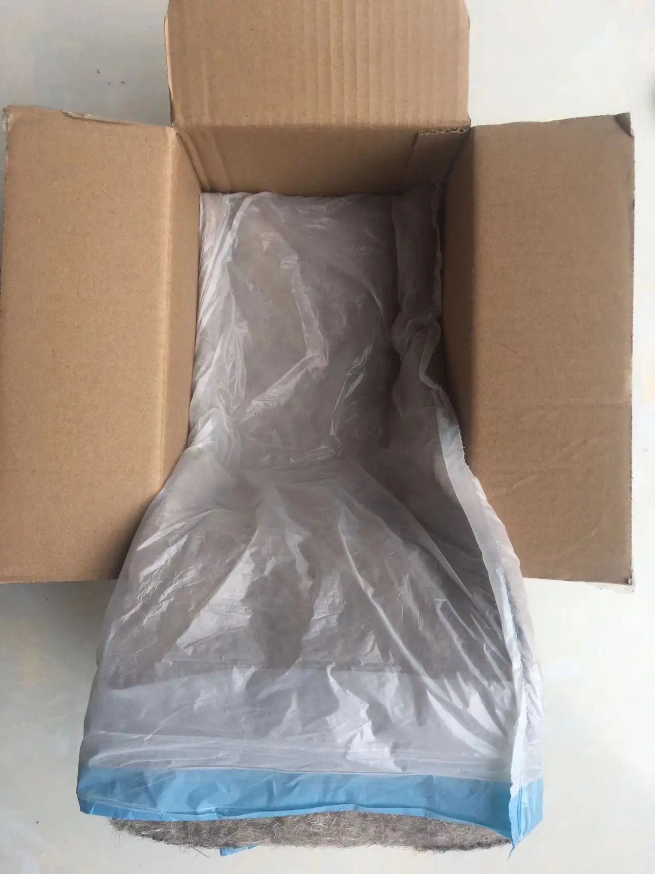 100% Recyclable and Biodegradable Wool Box Liner Hot Bag with Washed Pattern for Frozen Food Transportation Insulation Liner