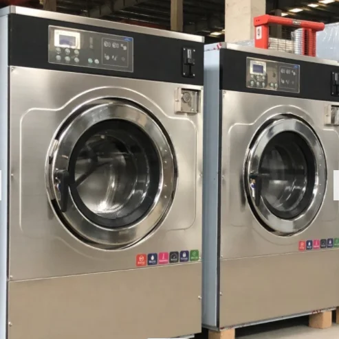 Automatic Card or Coin-operated washing machine , laundromat clothes coin operated washer and dryer machine