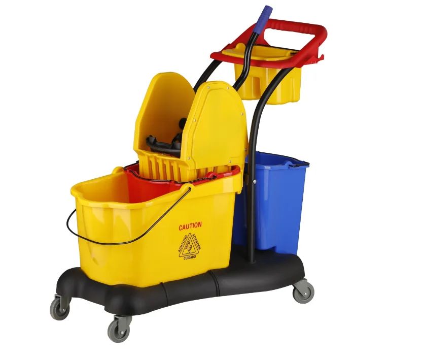 Multifunction Cleaning bucket and Mop Trolley Mop Wringer Bucket 81 Liter