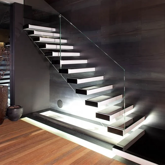 DAIYA Network hot style wall invisible staircase wood stair led light