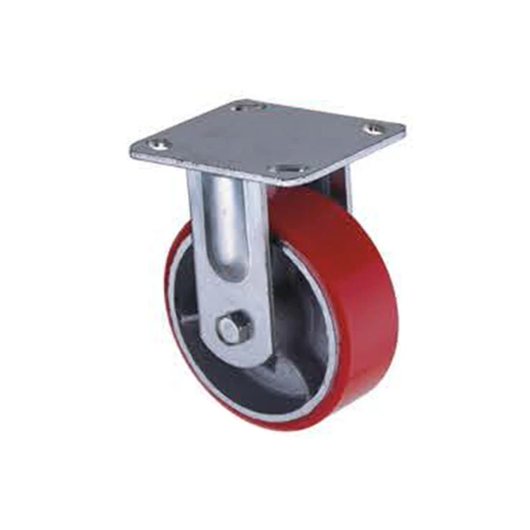 29075CPUF~29250CPUF Fixed Steel Core Polyurethane Heavy Duty Castors Wheels