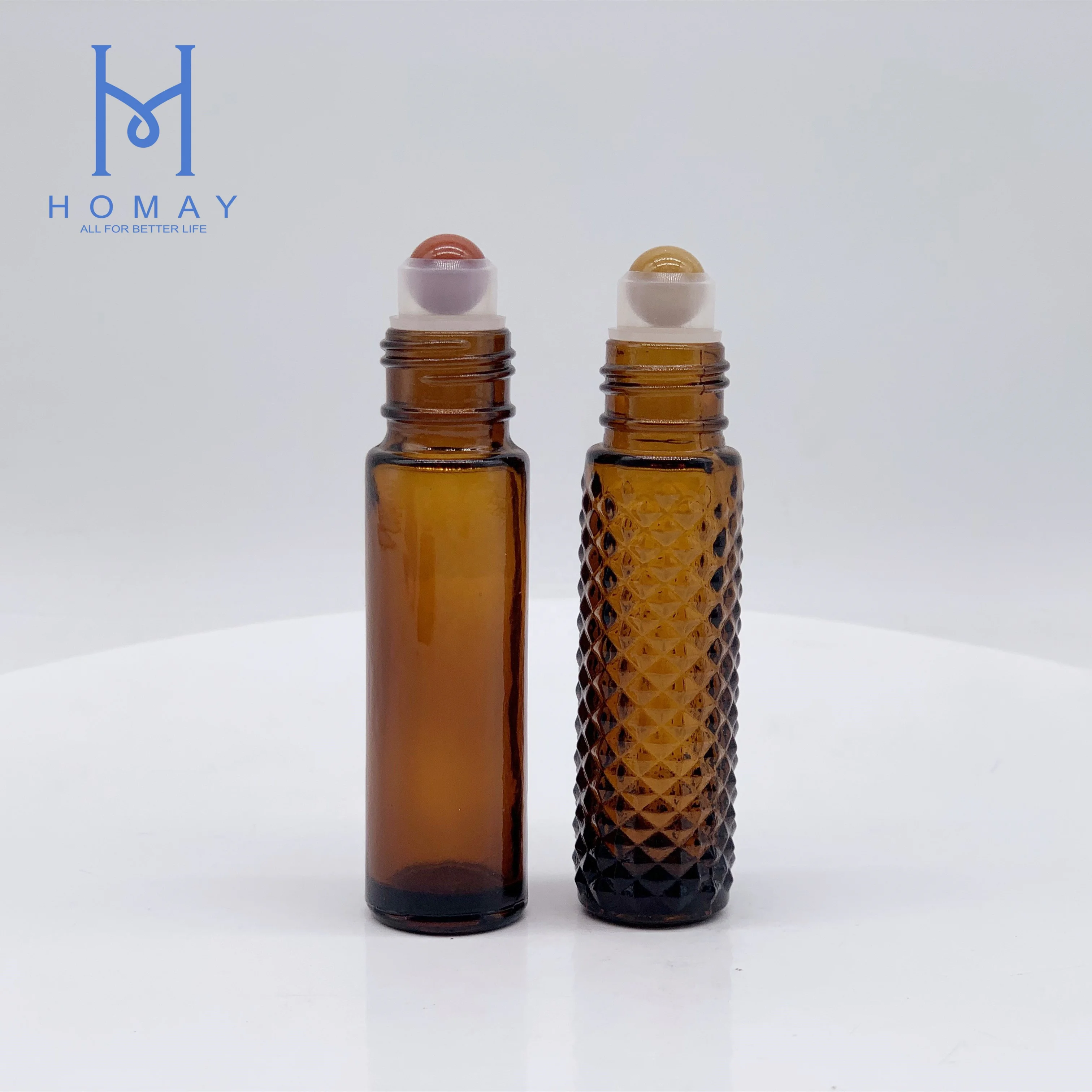 HOMAY packaging best price custom 30ml 50ml roll on bottle essential oil glass roller bottle for personal care