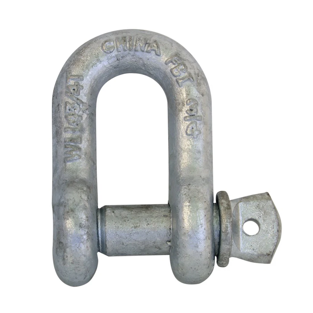 Heavy Duty U.S. Type Galvanized Steel Forged Screw Pin Anchor Bow Lifting Marine Rigging Shackle 5/8 Bow Shackle 7/16