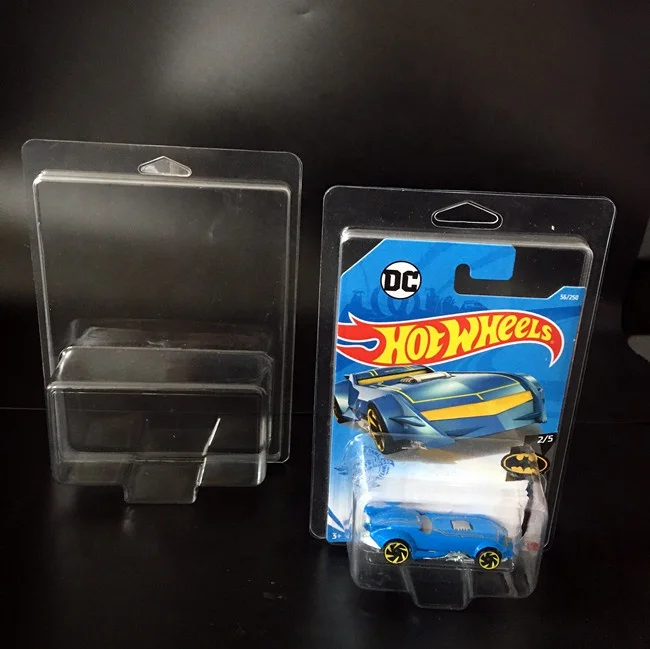
2021 hot wheels protectors plastic clamshell protector para hot wheels blister pack cover protectors 