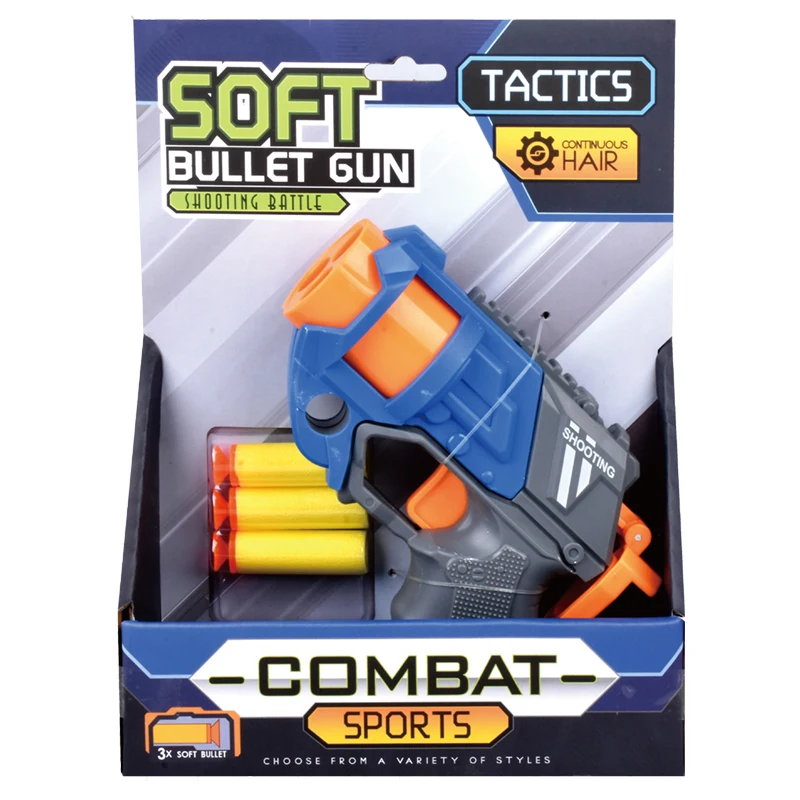 EVA Foam Dart Blasters Gun Boys Gift Plastic Airsoft Gun Safety Target Shooting Soft Bullet Gun