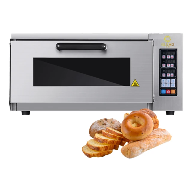 1 deck commercial Microcomputer temperature control stainless steel stone board profession electric pizza oven