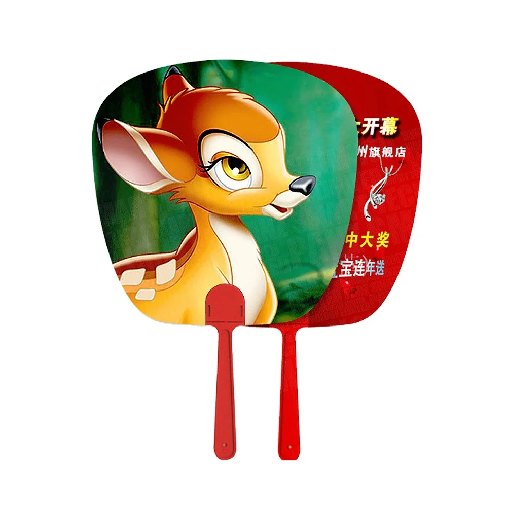 Customization Popular High Quality Plastic pp Hander Fan printing Portable Handle Fans Advertising fan with PP material.