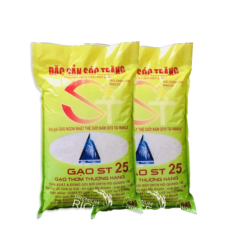 Белый рис премиум качества для оптовой продажи/лучший рис награжденный/оптовый экспорт риса из Вьетнама (ST25)