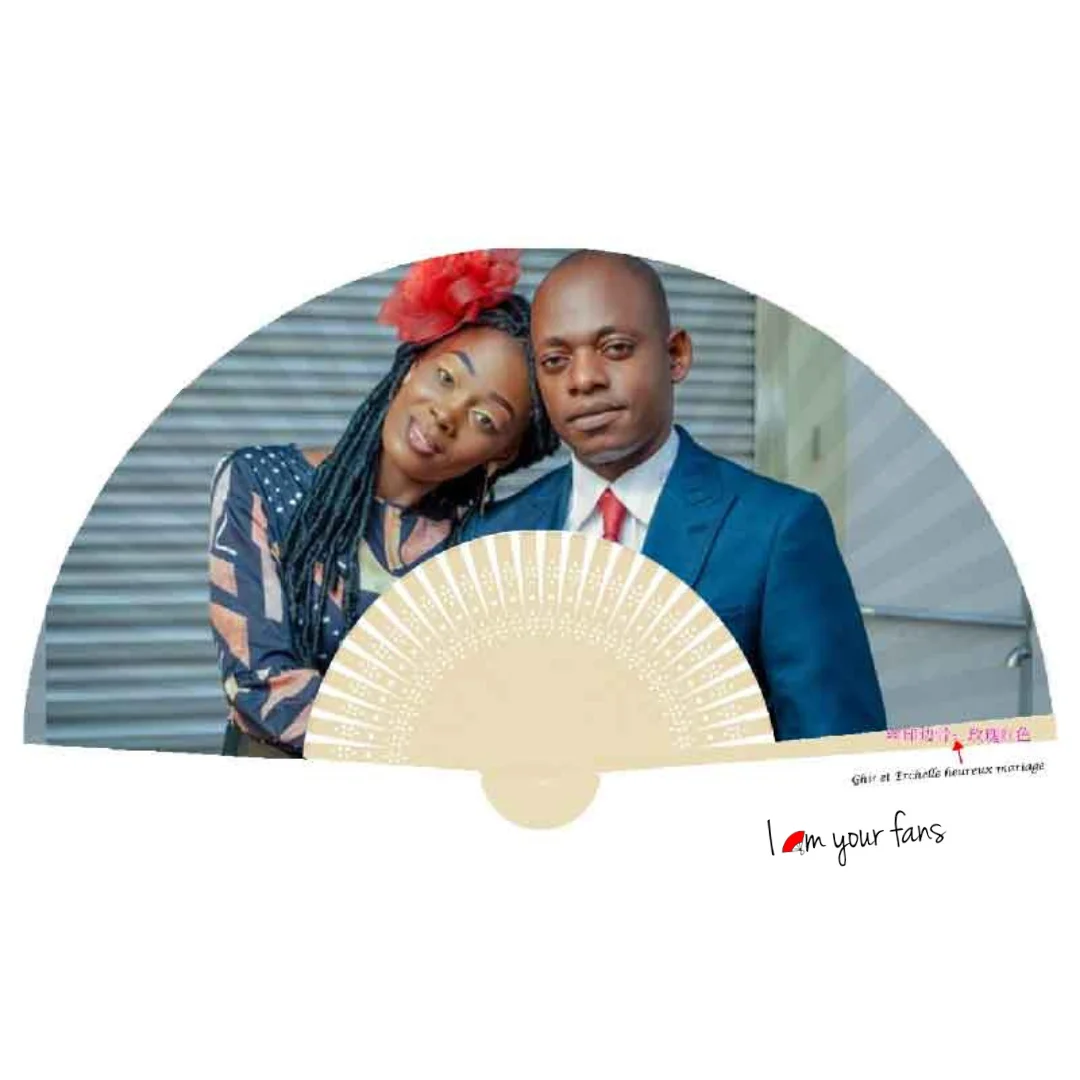 Оптовая продажа индивидуальная печать логотипа на заказ складной бамбуковый Ручной Веер ребро фотопечать свадебные ручные веера