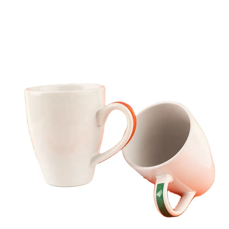 
wholesale ceramic coffee milk water juice handmade nordic mugs cup 10oz pottery free sample High Material dinner set 