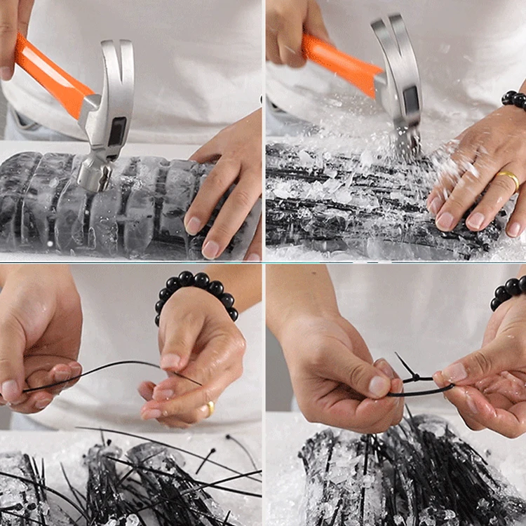 5*450 Plastic Nylon66 Cable Ties 22kg Tension Zipper Wire Ties Multi-purpose Cable Straps