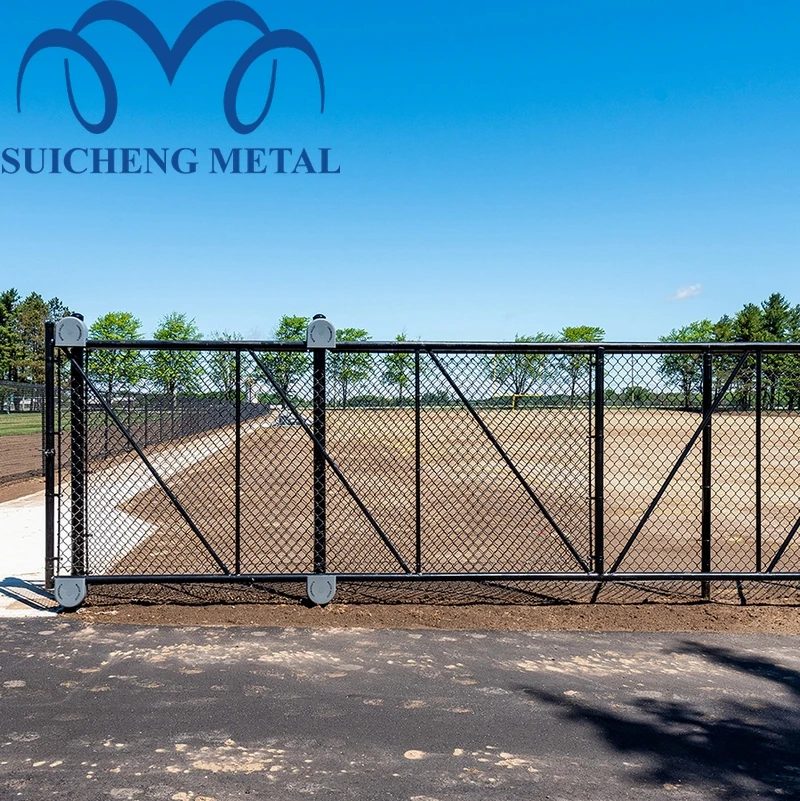 Chain Link Fence Slide Gate KIT self welding with Cantilever Rollers