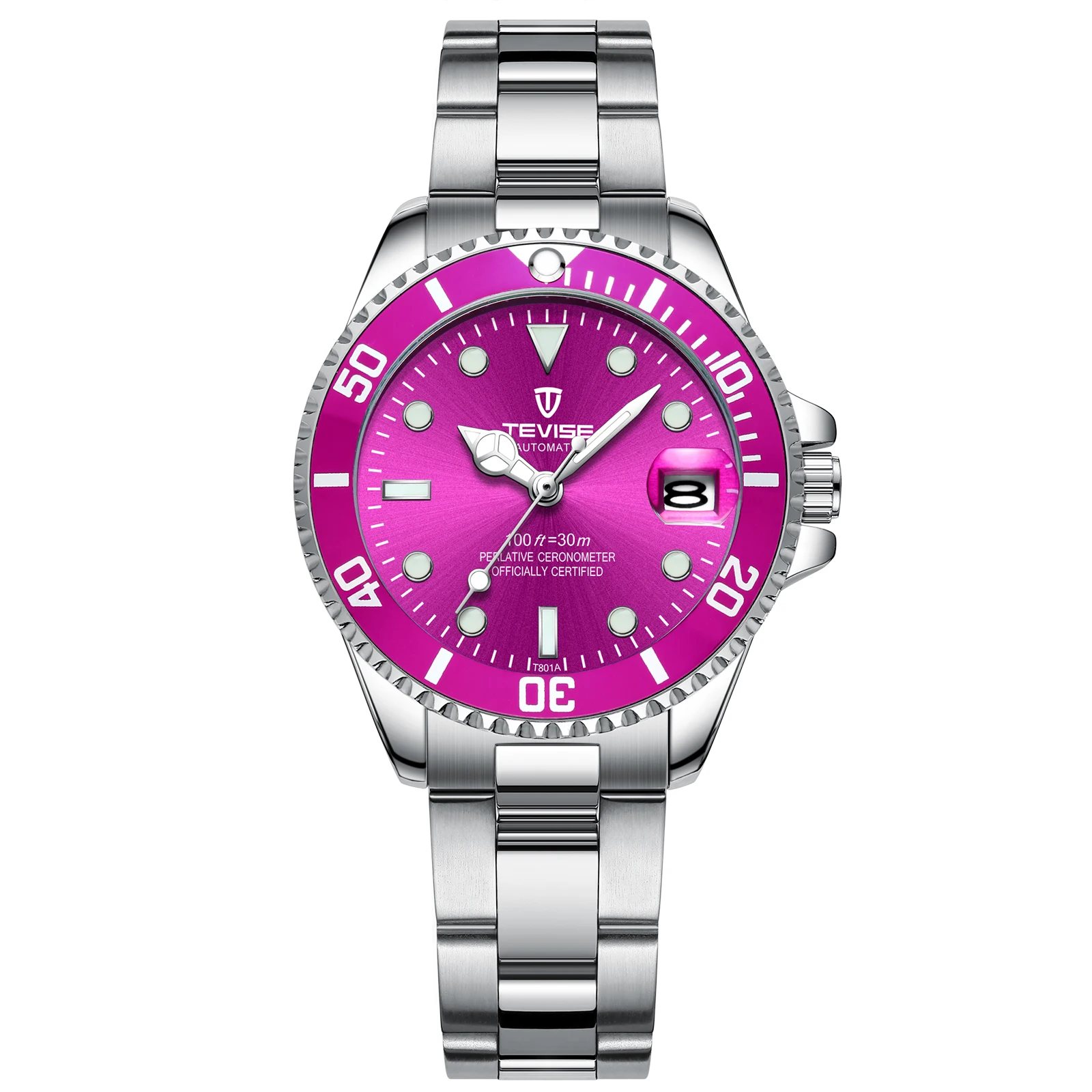 Tevise New Arrival T801L luxury ladies watches women wristwatch quartz watch stainless