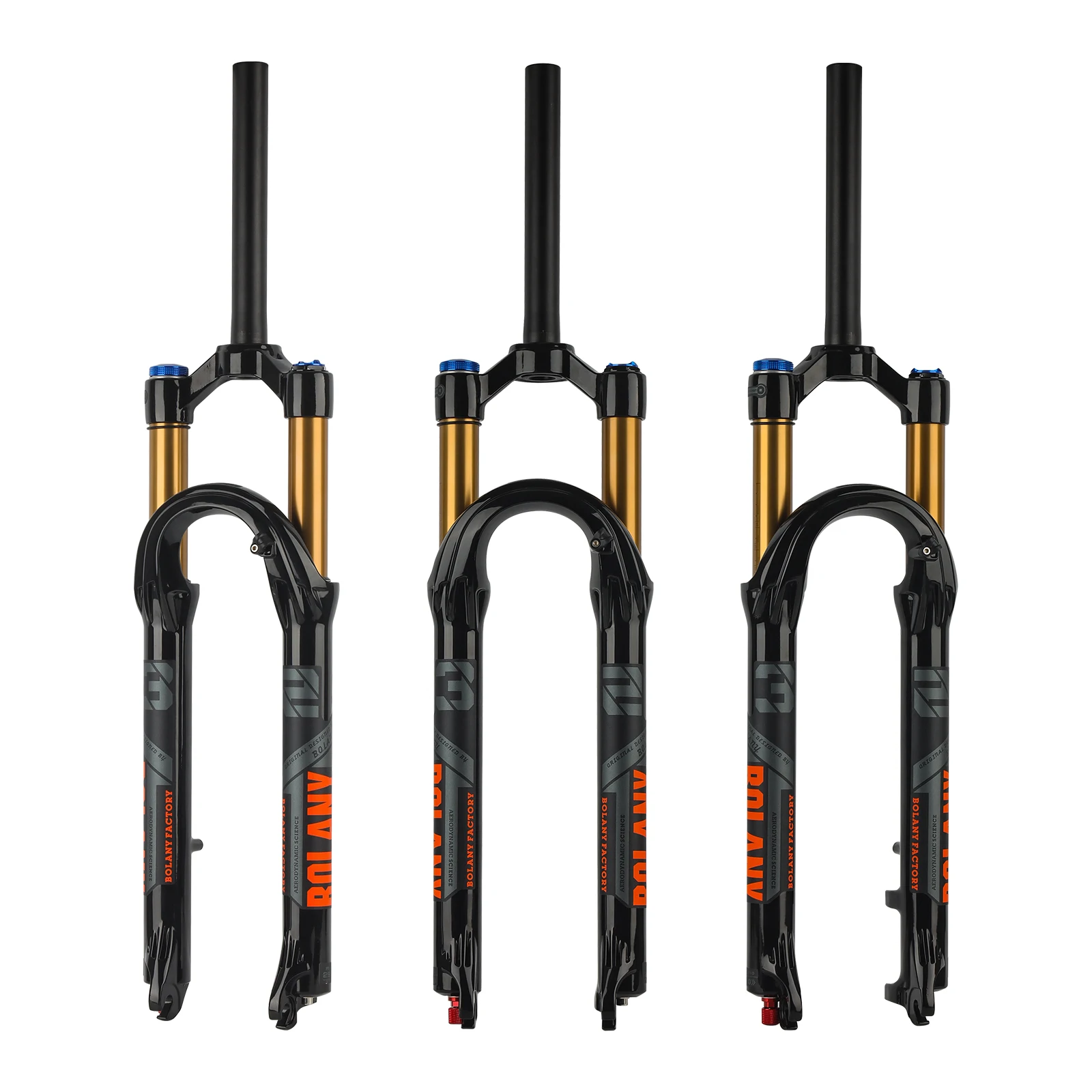 BOLANY 175mm Travel Bike Suspension Fork 20 Inch Wheel Magnesium Alloy XC DH AM Hill Thru Axle Rebound Adjustment MTB XC Riding