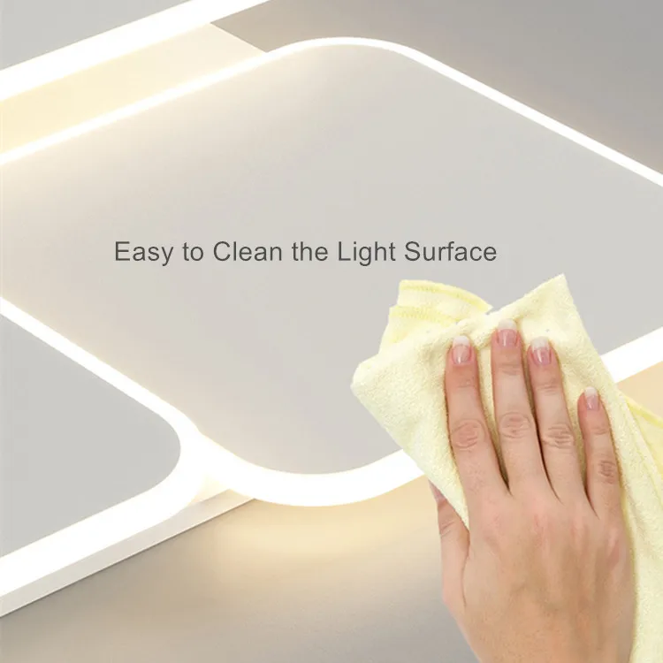 Newest factory hot sale square rings CE RoHS surface mounted CCT adjustable by switch 60W LED flat ceiling light