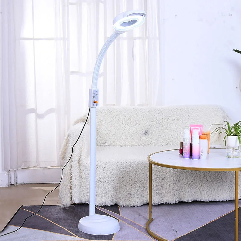LED cold light tattoo magnifying glass floor mounted acne removal lamp beauty salon