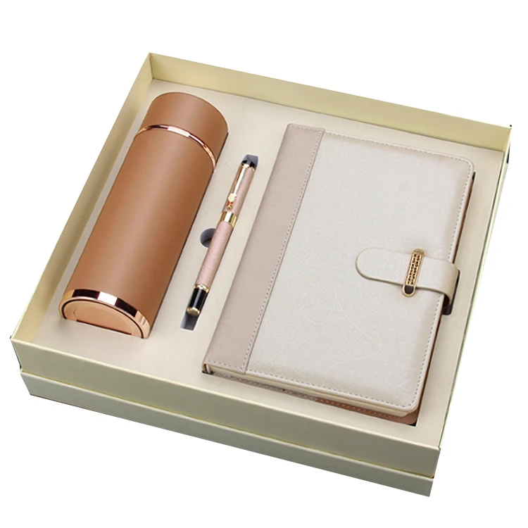 vip corporate business gift set luxury custom logo gold with mug for men