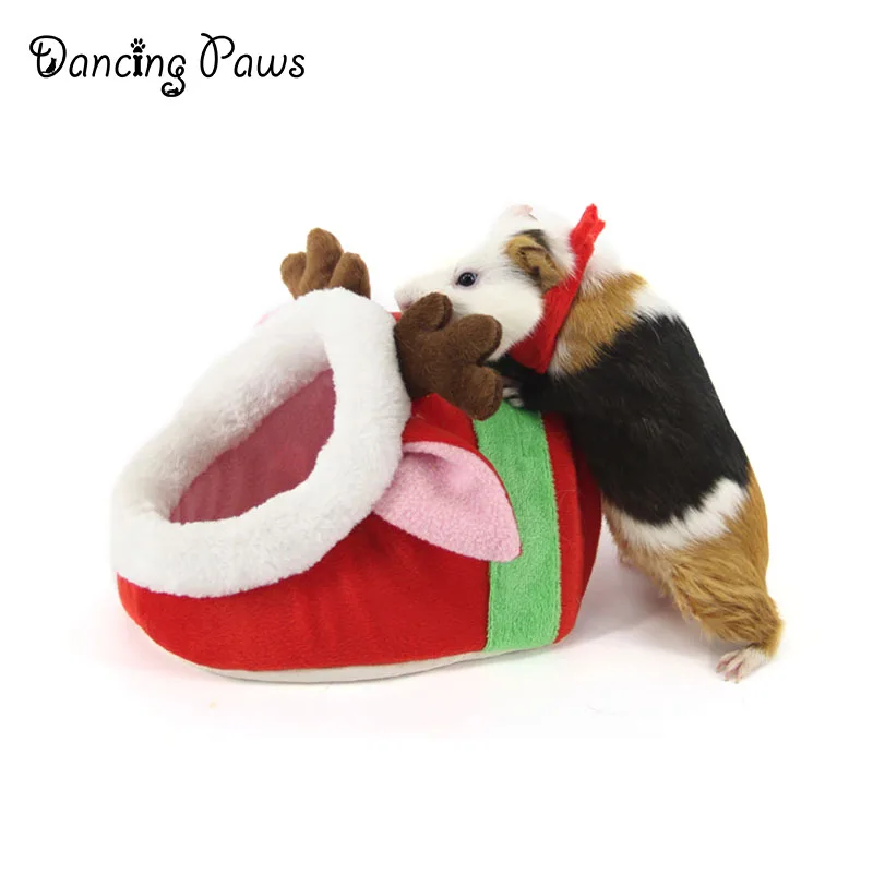 Comfortable Plush Hamster Pig Animals Shape Bed Accessories Cages Chinchilla Hedgehog House