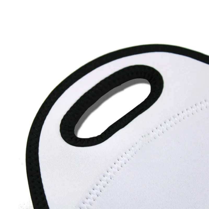 Wholesale custom logo students kids waterproof promotion neoprene lunch cooler bags white sublimation blanks lunch tote bags