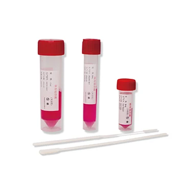 Custom Logo Rapid Test Swab Vtm Kit Flocked Nylon Buccal Swab Stick Kit