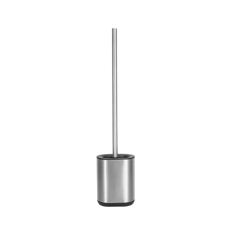 Hot nice look Europe style Stainless Steel SS compact Bathroom TPR 2.0 Toilet Brush Holder SET durable Toilet Brush